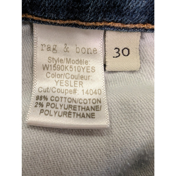 Rag & Bone Dre  Low Rise Skinny Jeans Size 30 - Picture 7 of 7